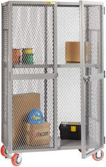 Little Giant - 1 Shelf Visible Storage Cabinet - Steel, 61" Wide x 33" Deep x 81" High, Gray - Exact Tooling
