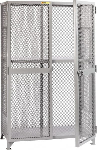 Little Giant - 1 Shelf Visible Storage Cabinet - Steel, 61" Wide x 27" Deep x 78" High, Gray - Exact Tooling