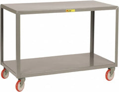 Little Giant - Mobile Table - Steel, Fixed Leg, Gray, 60" Long x 30" Deep x 34" High - Exact Tooling
