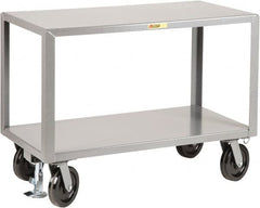 Little Giant - Mobile Workbench - Steel, Fixed Leg, Gray, 72" Long x 36" Deep x 36" High - Exact Tooling