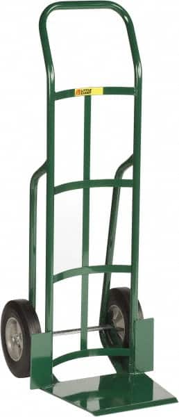 Little Giant - 800 Lb Capacity 47" OAH Hand Truck - 13-1/2 x 16" Base Plate, Continuous Handle, Steel, Solid Rubber Wheels - Exact Tooling