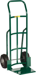 Little Giant - 800 Lb Capacity 47" OAH Hand Truck - 13-1/2 x 16" Base Plate, Continuous Handle, Steel, Pneumatic Wheels - Exact Tooling