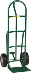 Little Giant - 800 Lb Capacity 49" OAH Hand Truck - 12 x 14" Base Plate, Loop Handle, Steel, Flat-Free Microcellular Foam Wheels - Exact Tooling