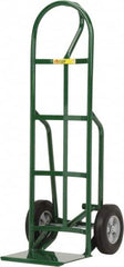 Little Giant - 800 Lb Capacity 49" OAH Hand Truck - 12 x 14" Base Plate, Loop Handle, Steel, Solid Rubber Wheels - Exact Tooling
