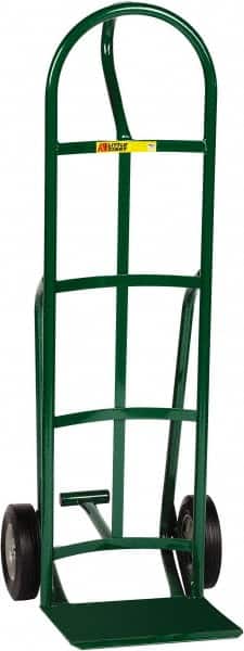 Little Giant - 800 Lb Capacity 49" OAH Hand Truck - 12 x 14" Base Plate, Loop Handle, Steel, Solid Rubber Wheels - Exact Tooling