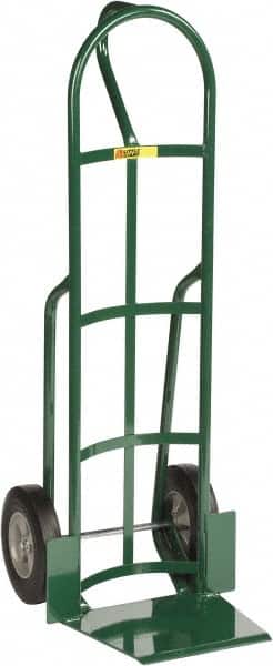 Little Giant - 800 Lb Capacity 49" OAH Hand Truck - 13-1/2 x 16" Base Plate, Loop Handle, Steel, Solid Rubber Wheels - Exact Tooling