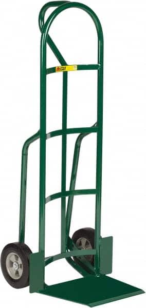 Little Giant - 800 Lb Capacity 49" OAH Hand Truck - 13-1/2 x 16" Base Plate, Loop Handle, Steel, Solid Rubber Wheels - Exact Tooling