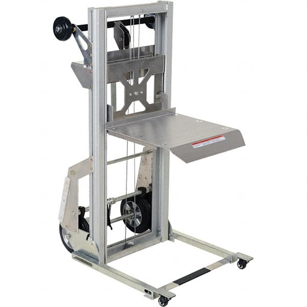 Vestil - 200 Lb Capacity, 61" Lift Height, Portable Workstation Manually Operated Lift - Exact Tooling