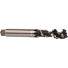 Emuge - M2x0.40 Metric 2 Flute 6H Modified Bottoming Spiral Flute Tap - Cobalt, GLT-8 Finish, 45mm OAL, Right Hand Flute, Right Hand Thread, Series Enorm - Exact Tooling