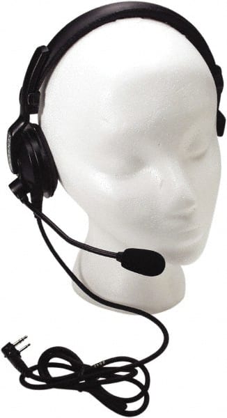 Kenwood - Single Muff, Boom Microphone Single Muff Headset - Black, Use with Protalk Series Two Way Radios - Exact Tooling