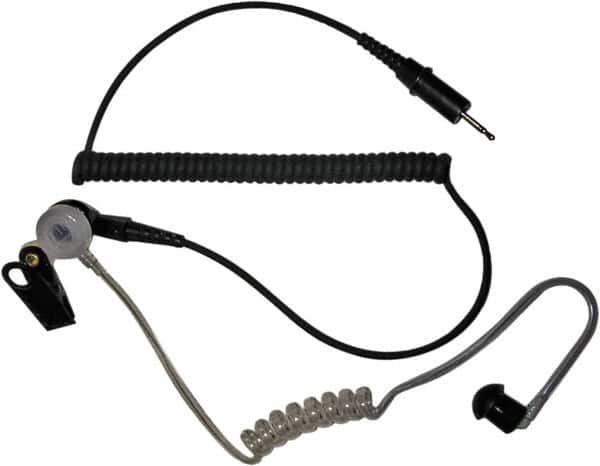 Kenwood - Ear Bud, Push to Talk Microphone Earphone Kit - Black & Clear, Use with Protalk Series Two Way Radios - Exact Tooling
