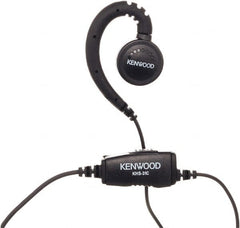 Kenwood - Ear Hanger, Push to Talk Microphone C-Ring Headset - Black, Use with Protalk Series Two Way Radios - Exact Tooling