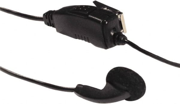 Kenwood - Ear Bud, Push to Talk Microphone Clip Mic with Earphone - Black, Use with Protalk Series Two Way Radios - Exact Tooling