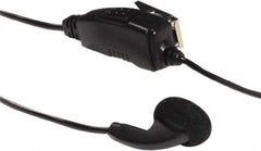 Kenwood - Ear Bud, Push to Talk Microphone Clip Mic with Earphone - Black, Use with Protalk Series Two Way Radios - Exact Tooling