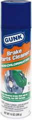 Gunk - Nonchlorinated Brake Parts Cleaner - 14 oz Aerosol Can with Straw - Exact Tooling