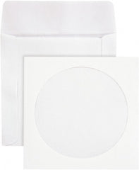Quality Park - 1 Compartment, 5" Wide x 5" High x 1/4" Deep, CD/DVD Sleeves - Paper, White - Exact Tooling