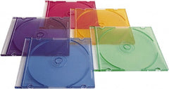 Verbatim - 1 Compartment, 4-7/8" Wide x 5-5/8" High x 1/4" Deep, CD/DVD Case - Polypropylene, Assorted Colors - Exact Tooling