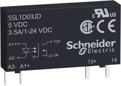 Schneider Electric - 1 Pole, 1NO, 190-250 VDC, 38-72 VDC, 90-140 VAC, 90-140 VDC Control Relay - Exact Tooling