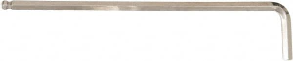 Wiha - 3/32" Hex, Long Arm, Ball End Hex Key - 113mm OAL, Inch System of Measurement - Exact Tooling