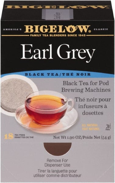 Bigelow - Earl Grey Black Tea Pods, 1.90 oz, 18/Box - Exact Tooling