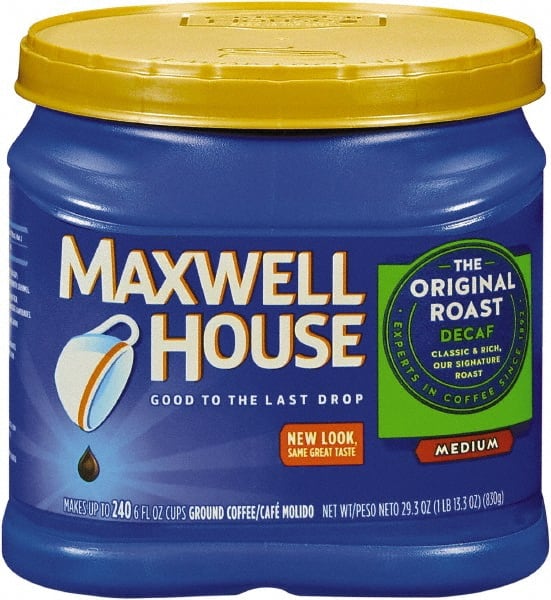 Maxwell House - Coffee, Decaffeinated Ground Coffee, 29.3 oz Can - Exact Tooling