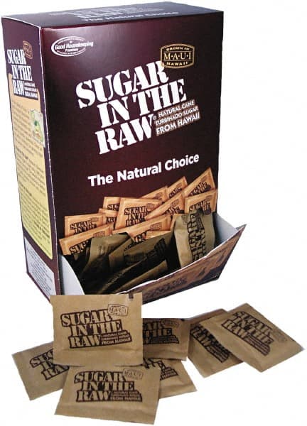 Sugar in the Raw - Unrefined Sugar Made From Sugar Cane, 200 Packets/Box - Exact Tooling