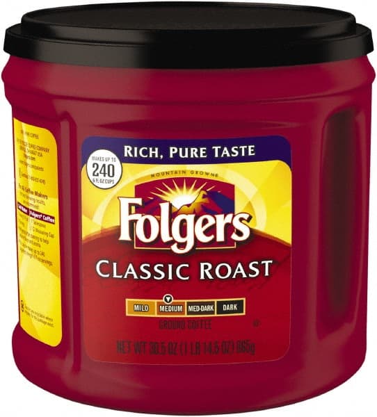 Folgers - Coffee, Classic Roast, Ground, 30.5 oz Canister - Exact Tooling
