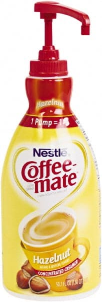 Coffee-Mate - Liquid Coffee Creamer, Hazelnut, 1.5 Liter Pump Bottle, 2/Carton - Exact Tooling