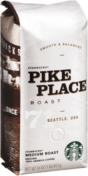 Starbucks - Coffee, Pike Place, Ground, 1 Lb Bag - Exact Tooling