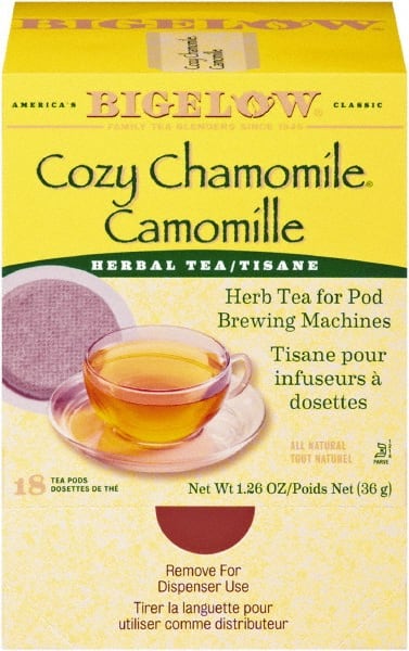Bigelow - C ozy Chamomile Herbal Tea Pods, 1.90 oz, 18/Box - Exact Tooling