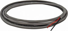 Value Collection - 22 AWG, 2 Wire, 100' OAL Unshielded Automation & Communication Cable - PVC Insulation, Tinned Copper Conductor, 300 Volts, 0.156" OD - Exact Tooling