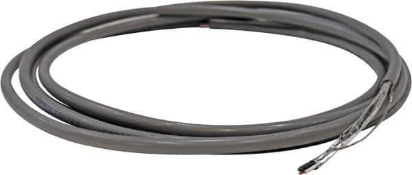 Value Collection - 24 AWG, 4 Wire, 500' OAL Shielded Automation & Communication Cable - PVC Insulation, Tinned Copper Conductor, 300 Volts, 0.18" OD - Exact Tooling