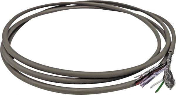 Value Collection - 22 AWG, 4 Wire, 250' OAL Shielded Automation & Communication Cable - PVC Insulation, Tinned Copper Conductor, 300 Volts, 0.2" OD - Exact Tooling