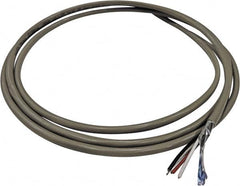 Value Collection - 22 AWG, 2 Wire, 500' OAL Shielded Automation & Communication Cable - PVC Insulation, Tinned Copper Conductor, 300 Volts, 0.14" OD - Exact Tooling