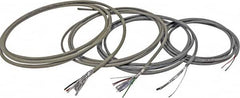 Made in USA - 24 AWG, 2 Wire, 100' OAL Shielded Automation & Communication Cable - PVC Insulation, Tinned Copper Conductor, 300 Volts, 0.15" OD - Exact Tooling