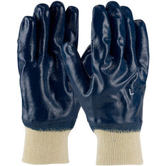 ‎56-3152/M Coated Supported Gloves - ArmorTuff - Jersey Liner - Blue - Fully Coated Nitrile - KW - Exact Tooling