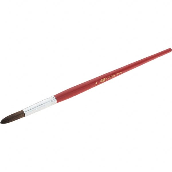 Osborn - #6 Camel Hair Marking Brush - 9/32" Wide, 1-1/8" Bristle Length, Wood Handle - Exact Tooling