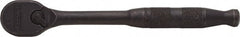 Proto - 3/8" Drive Pear Head Ratchet - Black Oxide Finish, 7" OAL, 90 Gear Teeth, Standard Handle, Reversible Head - Exact Tooling