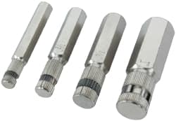 Proto - 4 Piece, 3/8" to 1", Internal Pipe Wrench Set - Inch Measurement Standard, Satin Chrome Finish - Exact Tooling