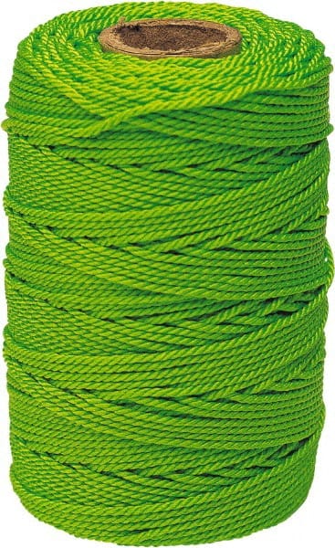 Irwin - #18, Nylon Braided Twine - Fluorescent Green - Exact Tooling