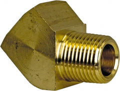 Cerro - 1/2 Male Thread x 1/2 Female Thread, Brass Industrial Pipe 45° Street Elbow - MNPT x FNPT, 1,200 psi - Exact Tooling