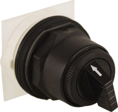 Schneider Electric - 30mm Mount Hole, 4 Position, Knob and Pushbutton Operated, Selector Switch Only - Black, Maintained (MA), without Contact Blocks, Anticorrosive, Weatherproof, Dust and Oil Resistant - Exact Tooling
