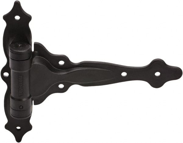 D&D Technologies - 7-3/4" Long x 9-1/2" Wide x 0.22" Thick, Gate Hinge - Polymer, Black Finish - Exact Tooling