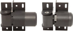D&D Technologies - 4-1/3" Long x 5.08" Wide x 5/16" Thick, Gate Hinge - Steel, Anodized Aluminum Finish - Exact Tooling