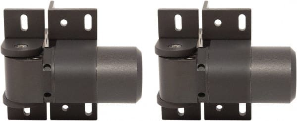 D&D Technologies - 4-1/3" Long x 5.08" Wide x 5/16" Thick, Gate Hinge - Aluminum, Anodized Aluminum Finish - Exact Tooling