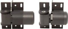 D&D Technologies - 4-1/3" Long x 5.08" Wide x 5/16" Thick, Gate Hinge - Aluminum, Anodized Aluminum Finish - Exact Tooling