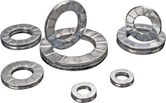 DISC-LOCK - 1-1/8", 1.715" OD, Zinc Flake, Steel Wedge Lock Washer - Grade 1010 Carbon Steel, 1.135 to 1.145" ID - Exact Tooling