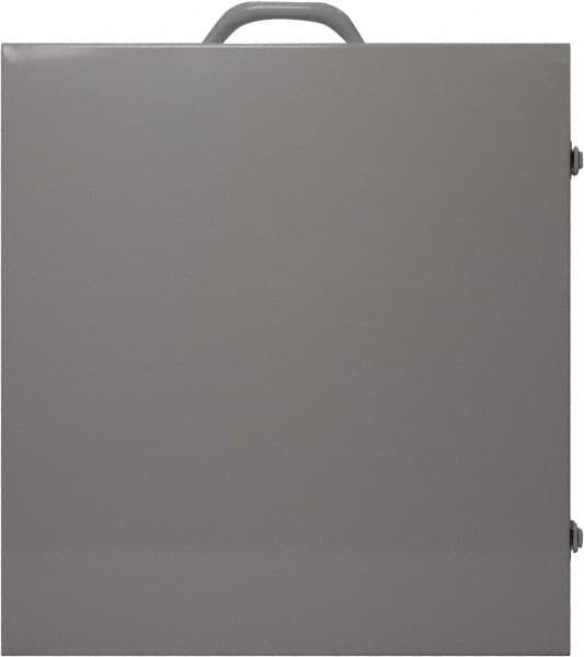 NMC - Empty Metal Lockout Cabinet - 15" Wide x 16" High x 6" Deep, White - Exact Tooling