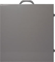 NMC - Empty Metal Lockout Cabinet - 15" Wide x 16" High x 6" Deep, White - Exact Tooling