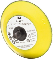 3M - 3" Diam Hook & Loop Disc Backing Pad - 15,000 RPM - Exact Tooling
